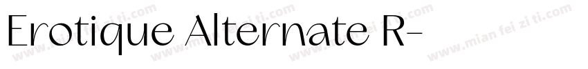 Erotique Alternate R字体转换